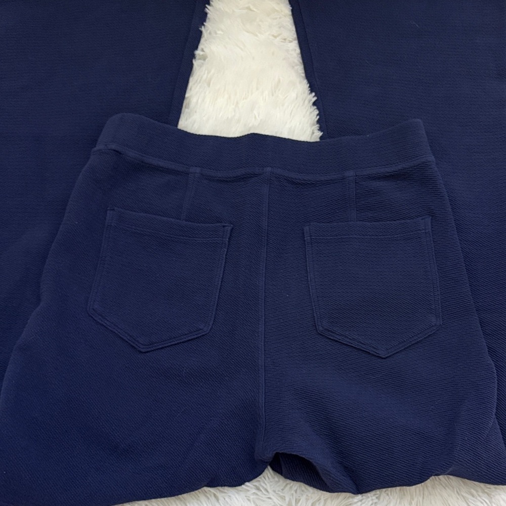 Navy Blue Textured pants
